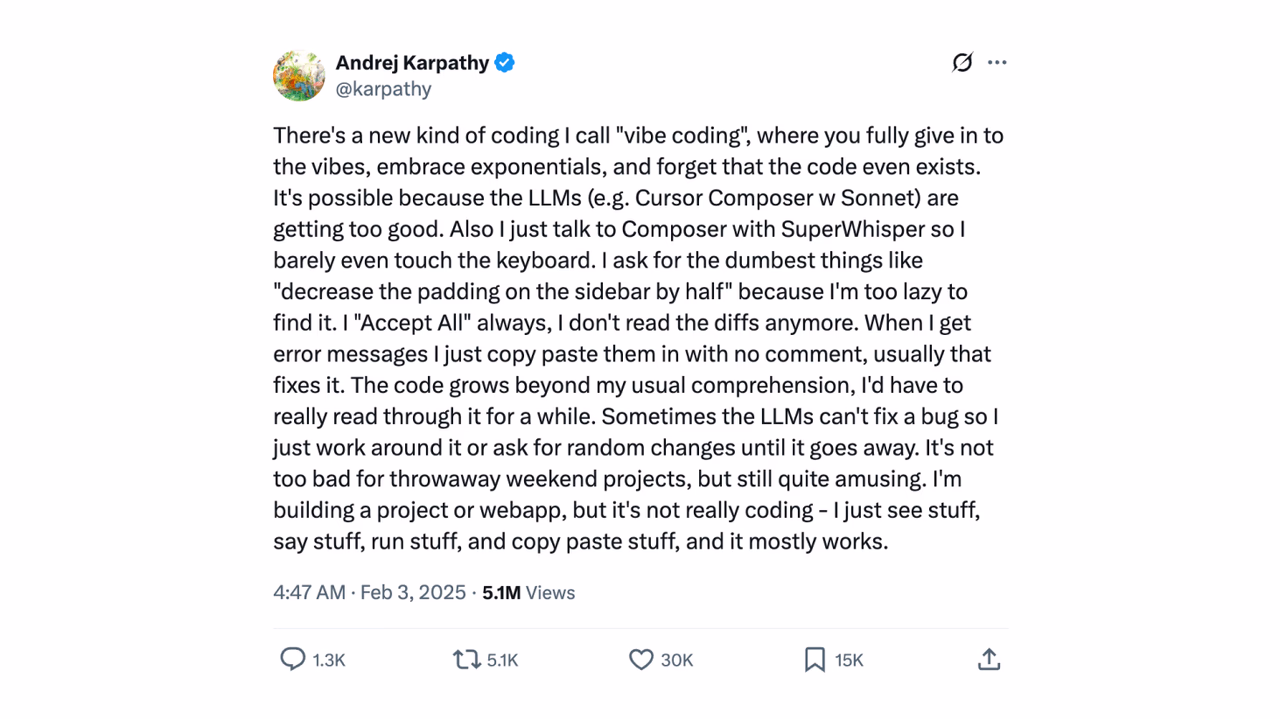 Tweet screenshot
