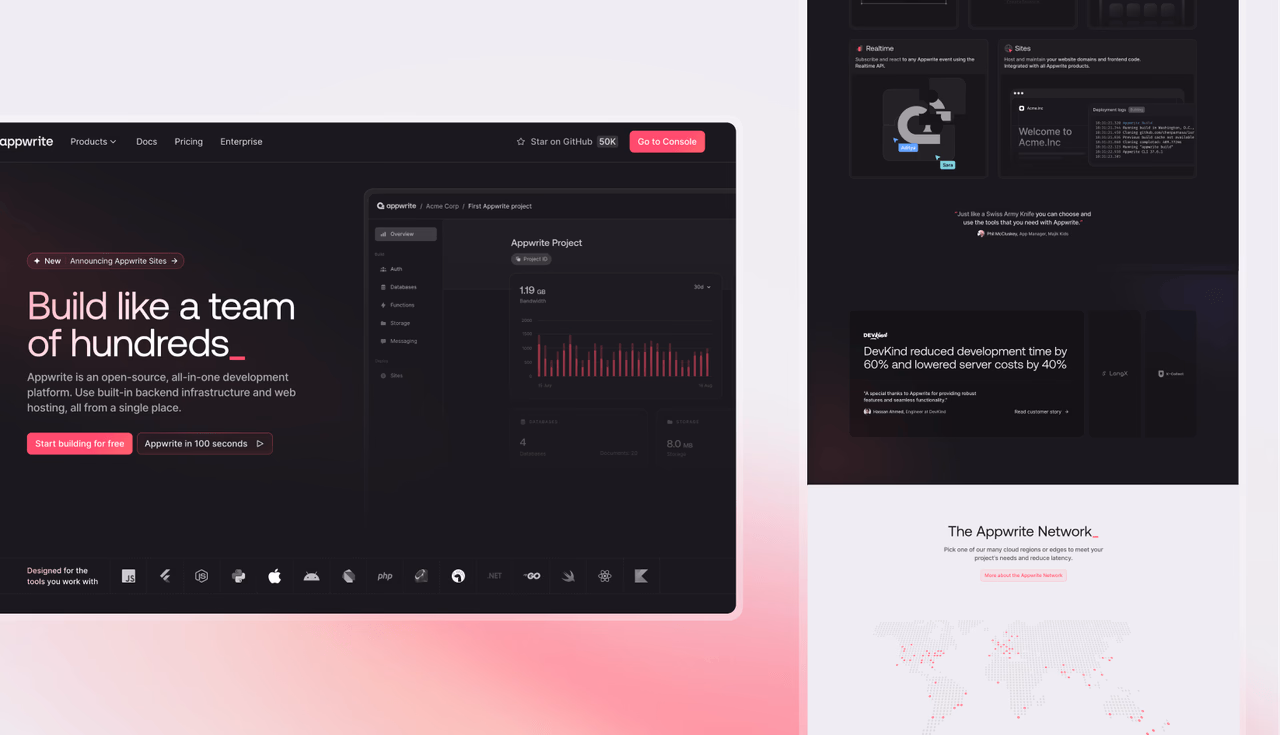 New homepage design