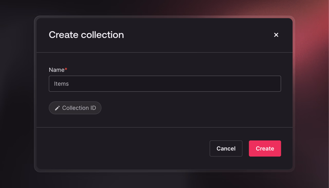 Create table