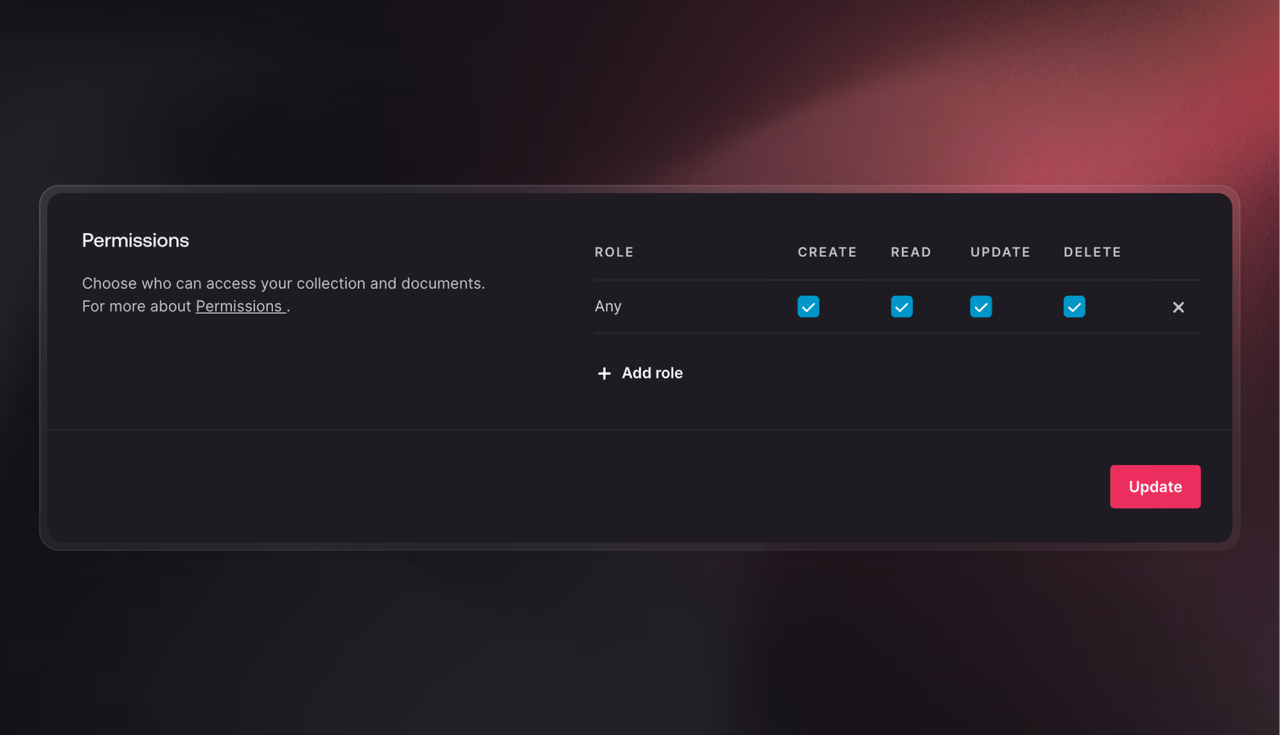 Set permissions