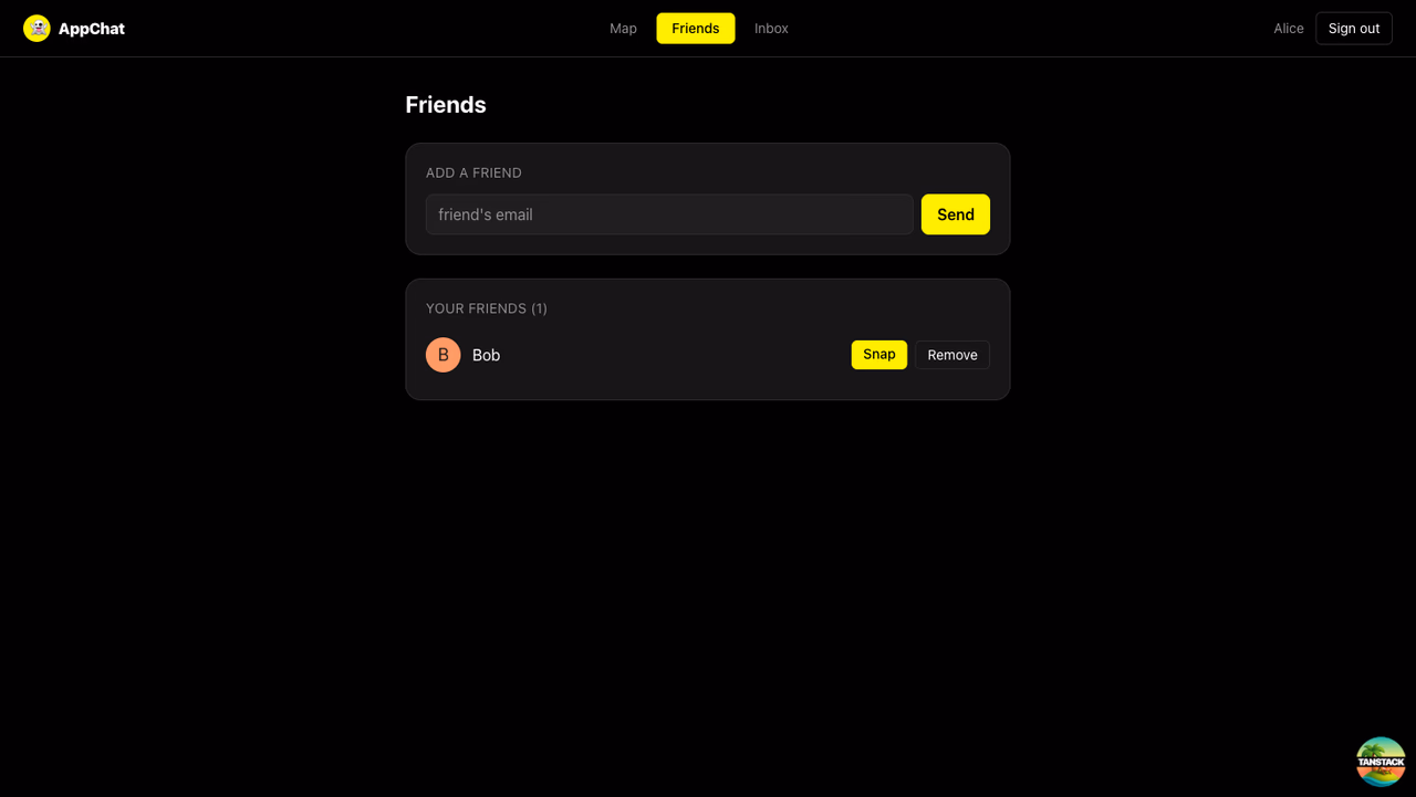 Friends list after the request is accepted