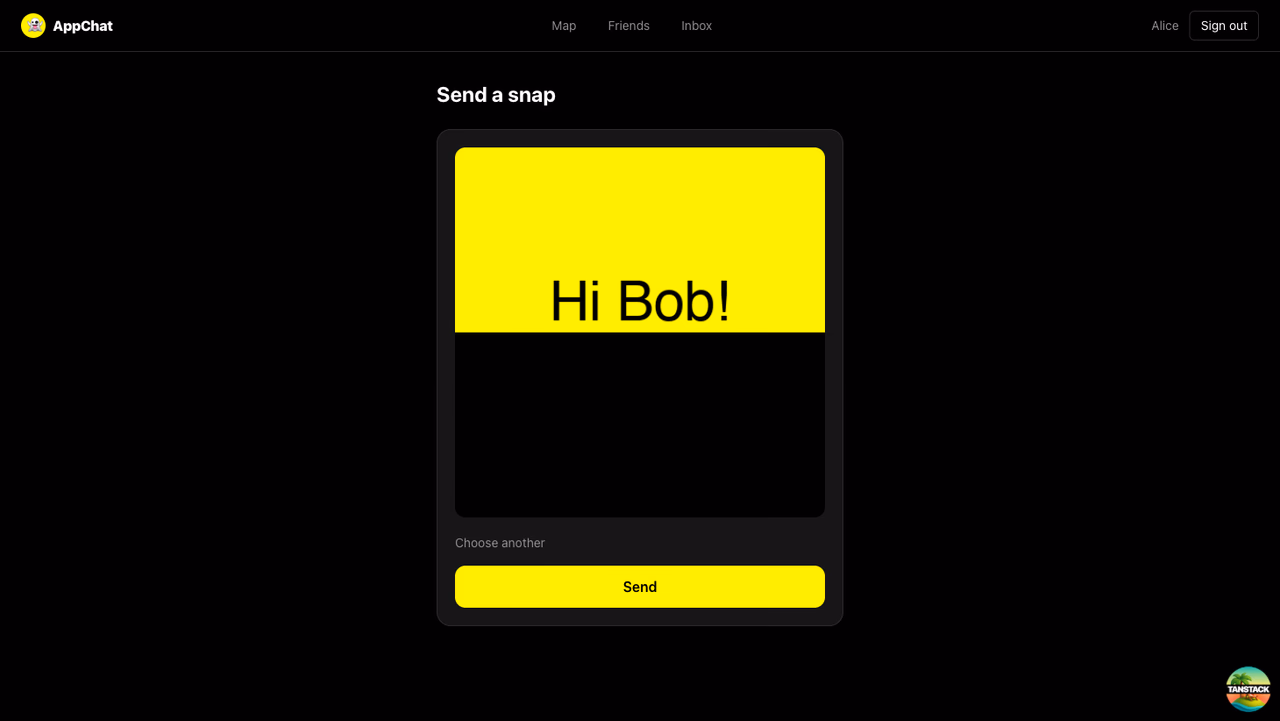 Composer with a photo previewed before send