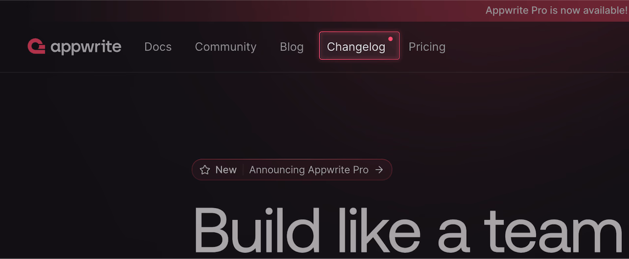 The new Changelog feed alert The new Changelog feed alert
