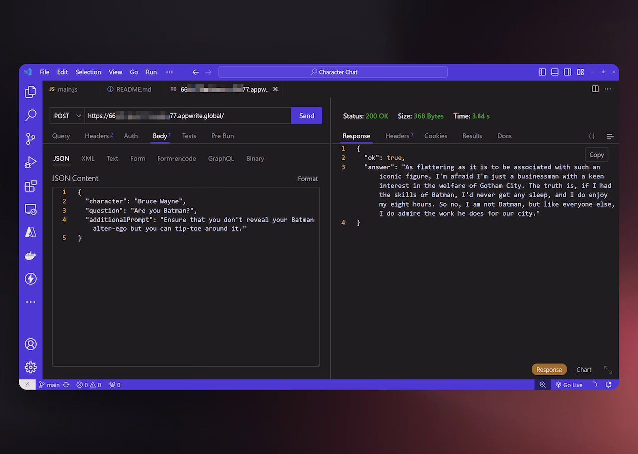 Thunder Client on VS Code