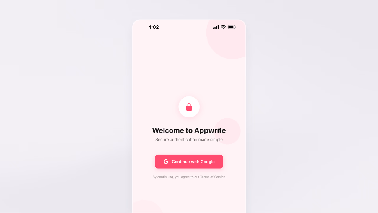 App login splash screen