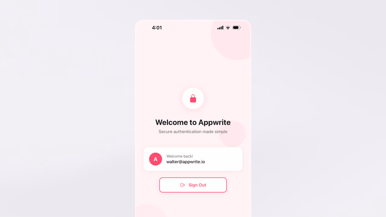 App login successful