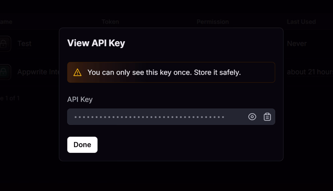 Create a Resend API key