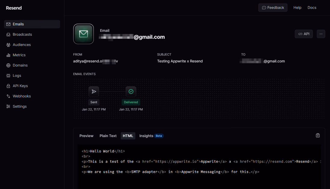 Send an email