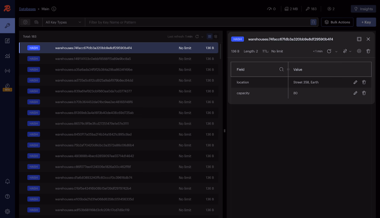 Redis Labs Console