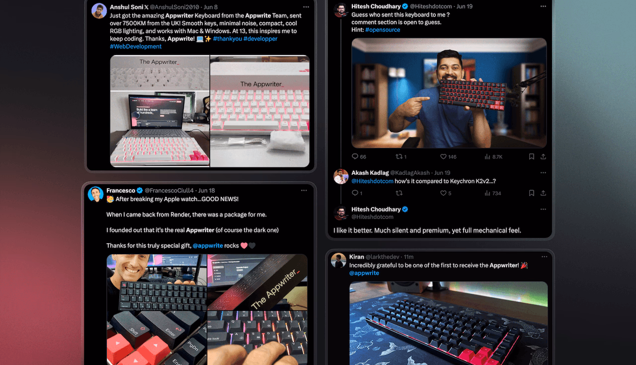 Appwriter testimonials