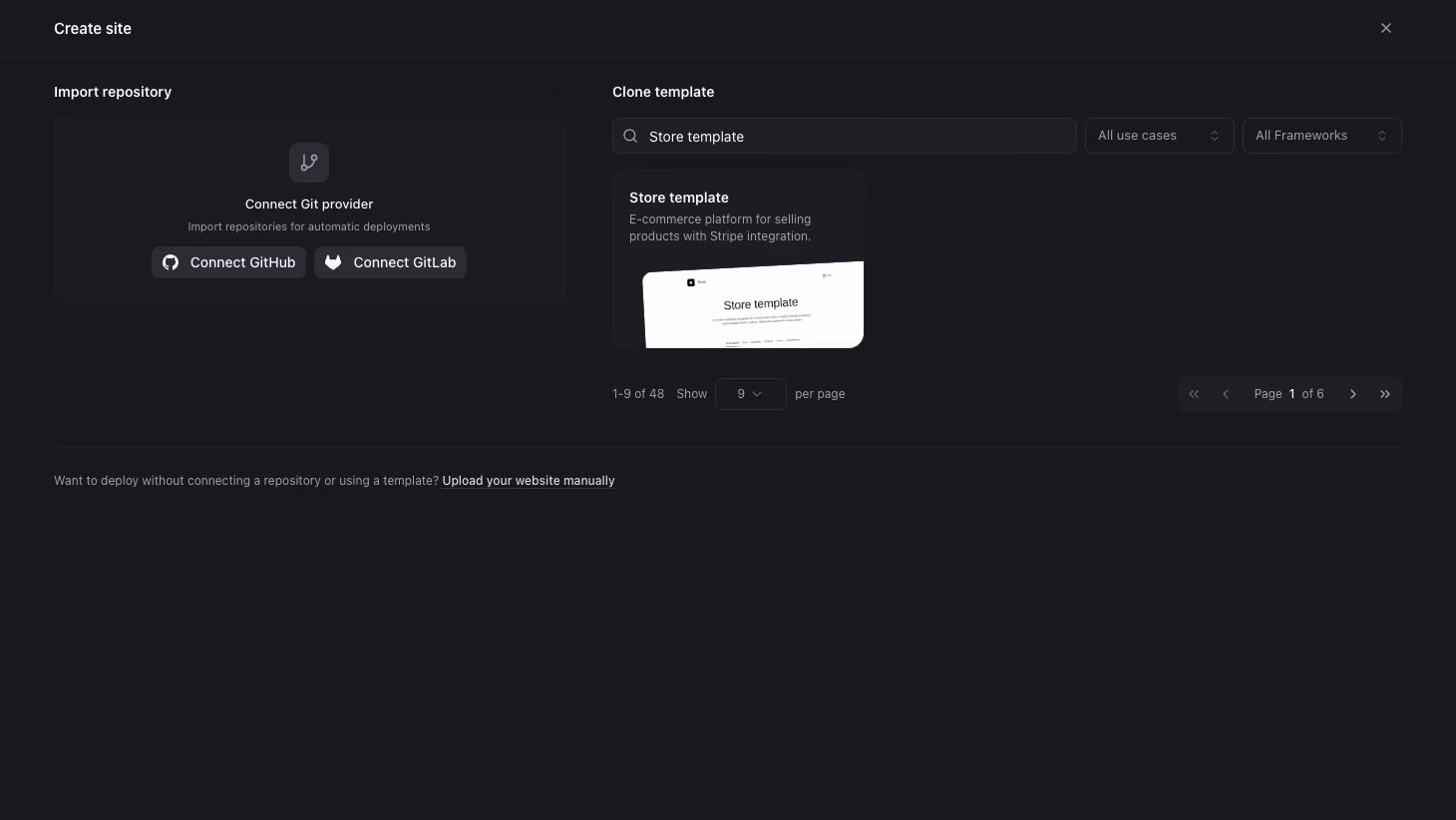 Search templates