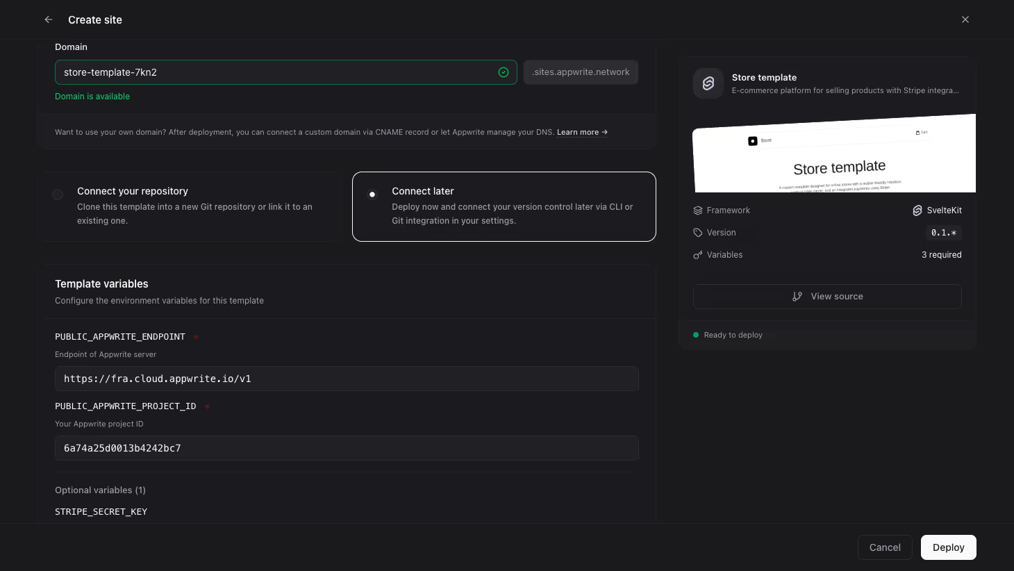 Configure