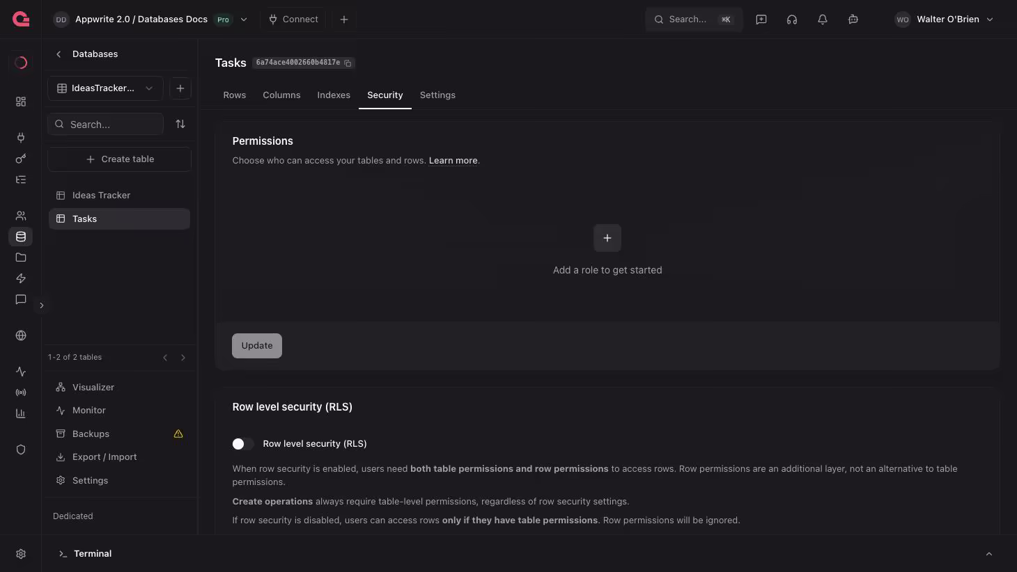 Permissions overview