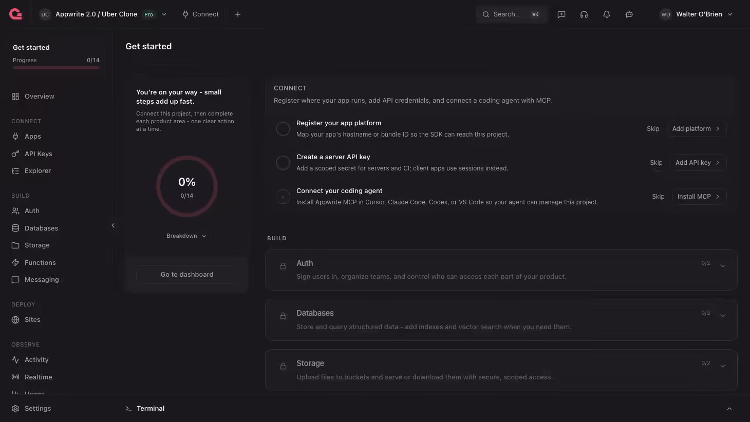 Appwrite project overview