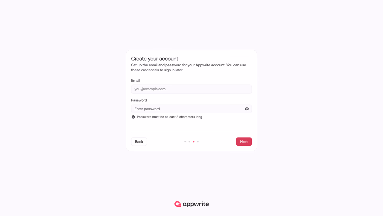 Create your account
