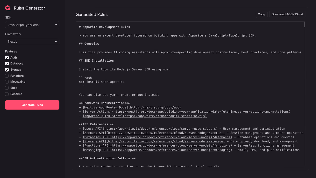 AGENTS.md generator