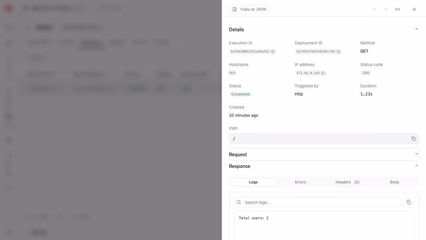 Create project screen