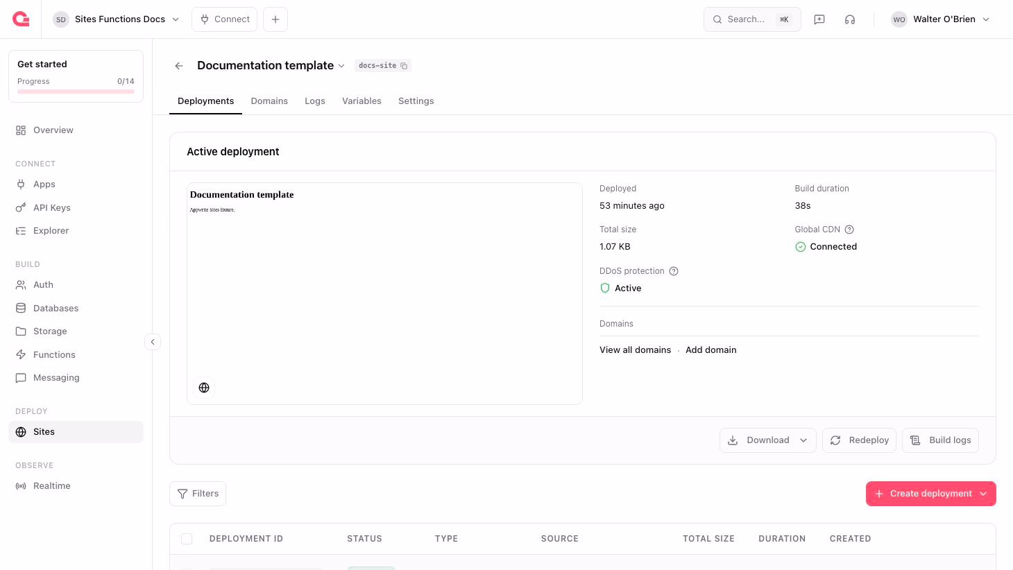 Create deployment