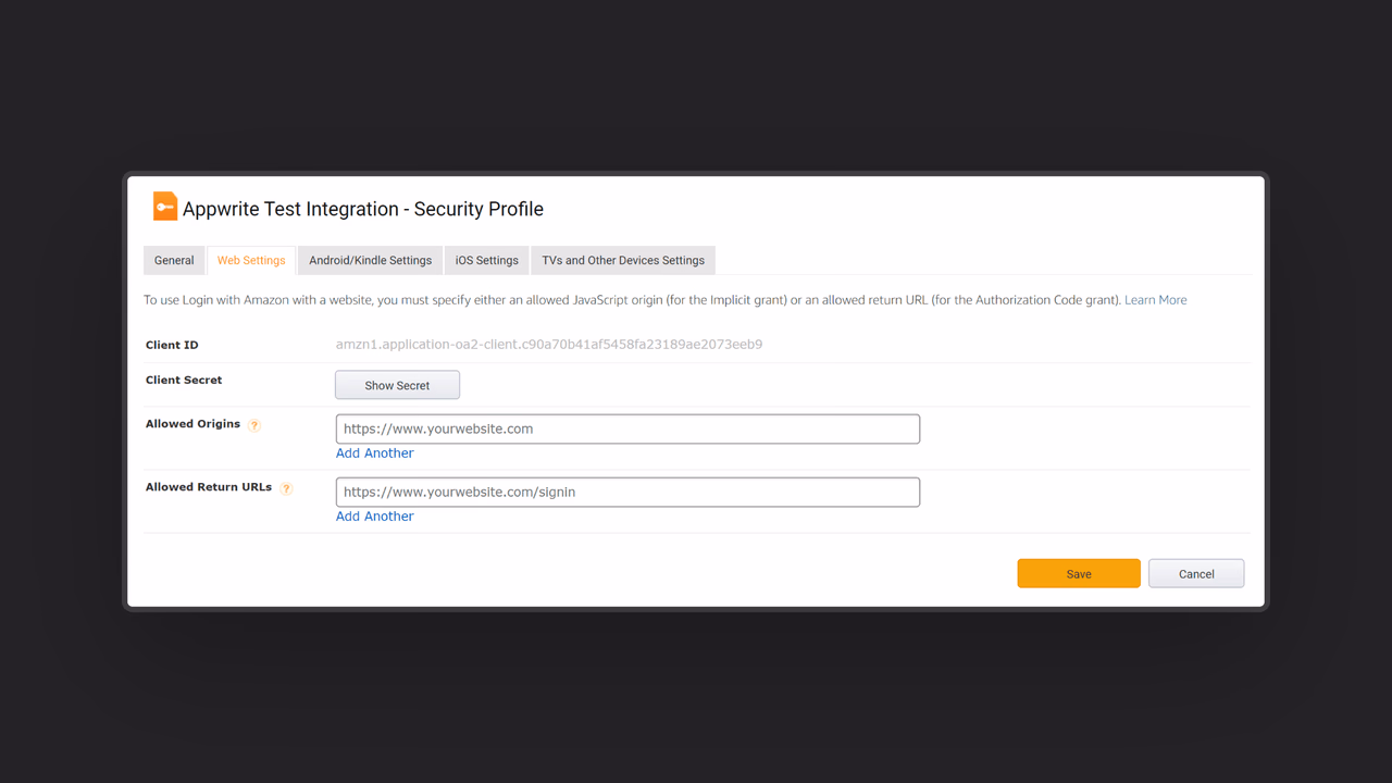 New security profile