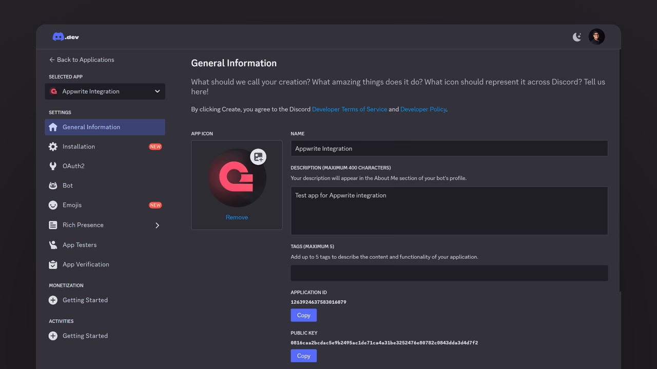 New Discord app