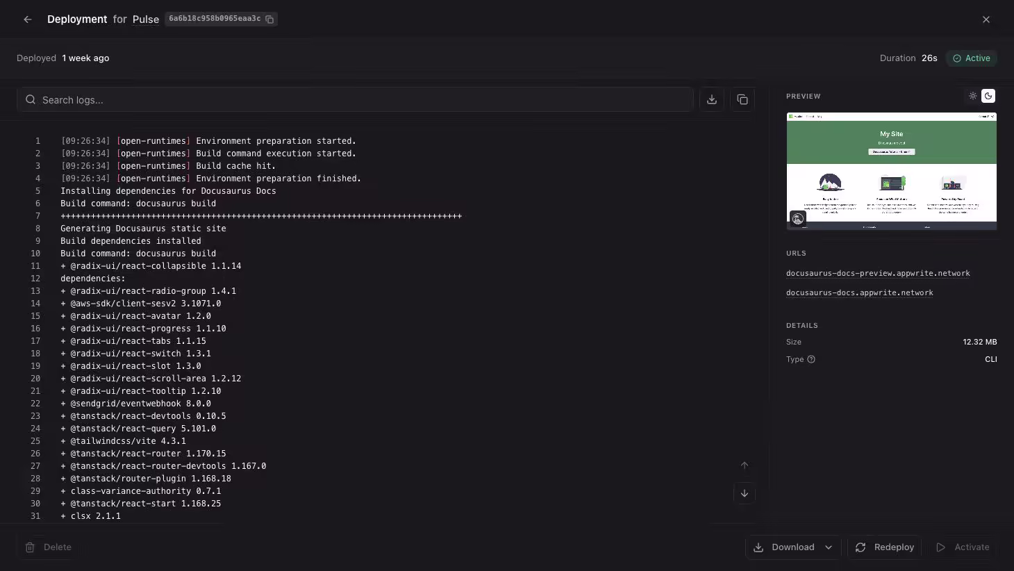 Configure site details