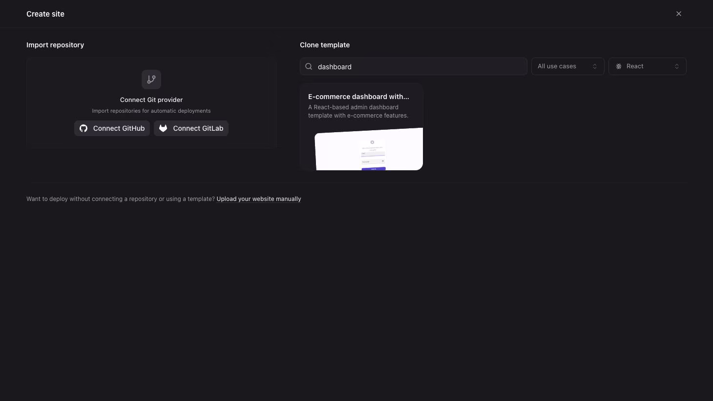 Search templates