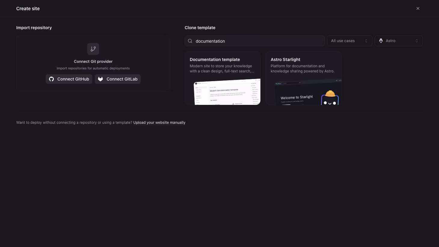 Search templates