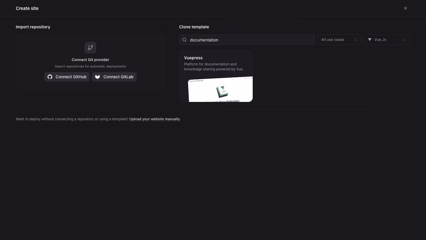 Search templates