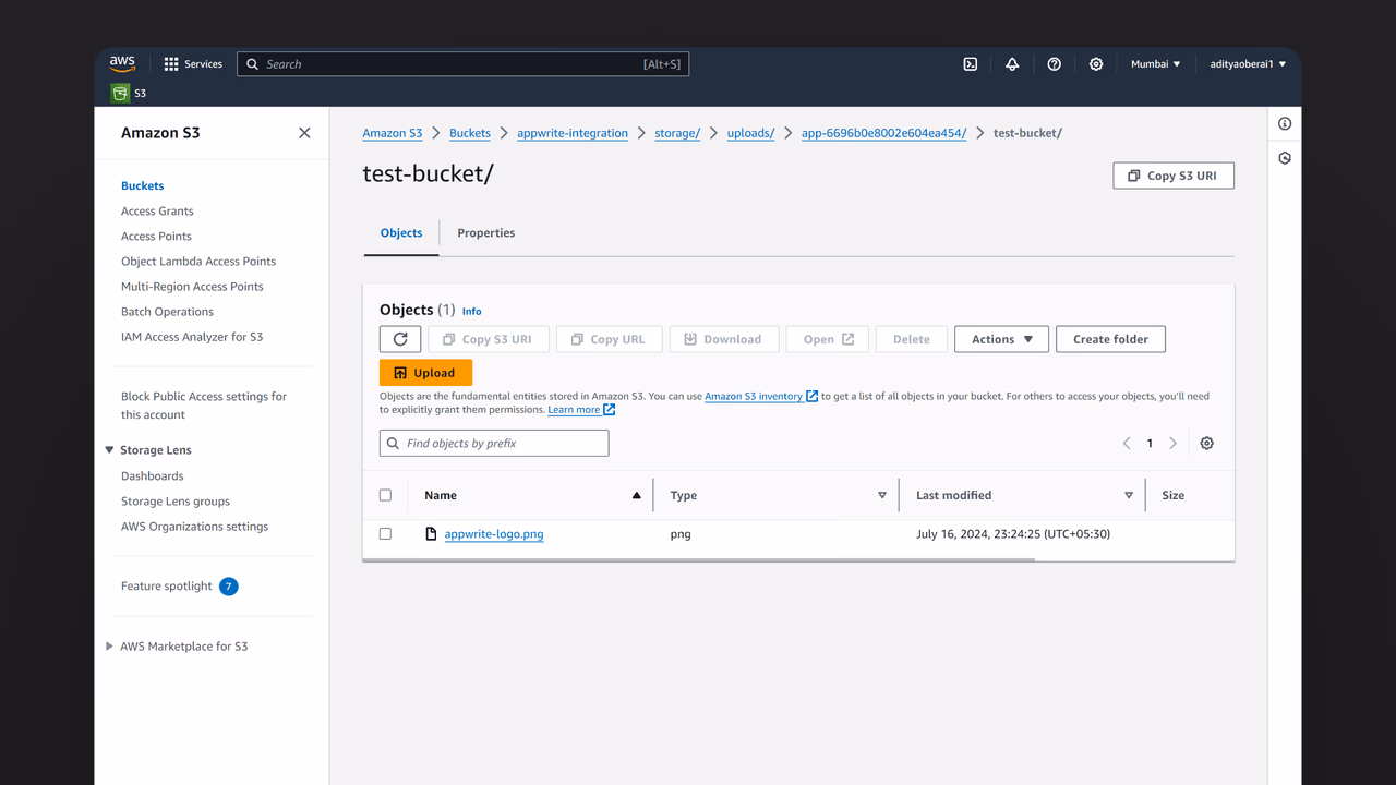 File on Amazon S3